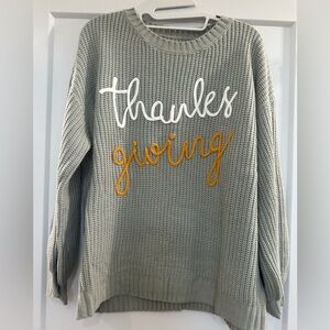 Gray and Yellow Women's Sweater